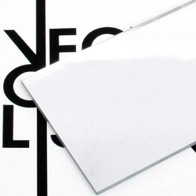 Superficie - plexiglass specchio argento per il taglio laser