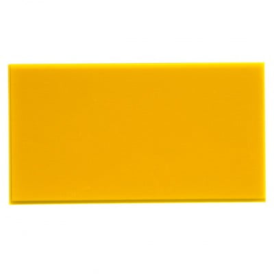 Campione - plexiglass giallo ambra fluo per il taglio laser