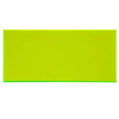Campione - plexiglass giallo evidenziatore fluo per il taglio laser