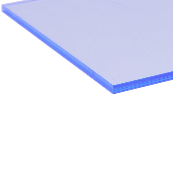 Plaque acrylique fluorescent bleu 1000 x 500 x 3 mm Plexiglas®