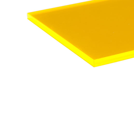 CrestGlass Foglio Acrilico Giallo Girasole 3mm – Formato A3 (420x297 Mm) – Lastra Di Plastica Resistente E Lucida Per DIY