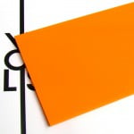 Superficie - plexiglass mandarino per il taglio laser