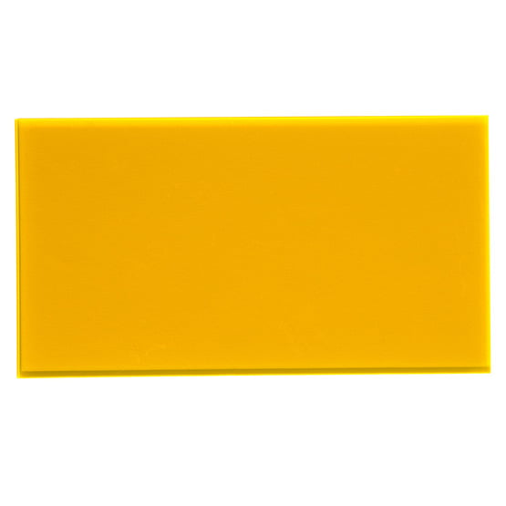 Campione - plexiglass giallo ambra fluo per il taglio laser