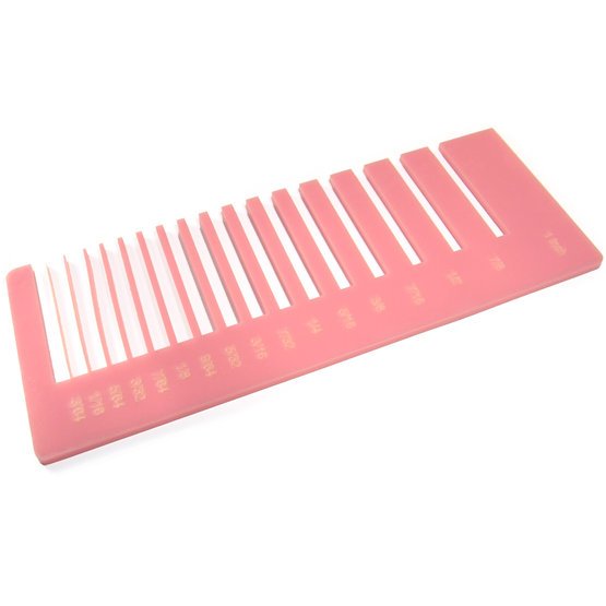 Precision test - pink plexiglass for laser cutting