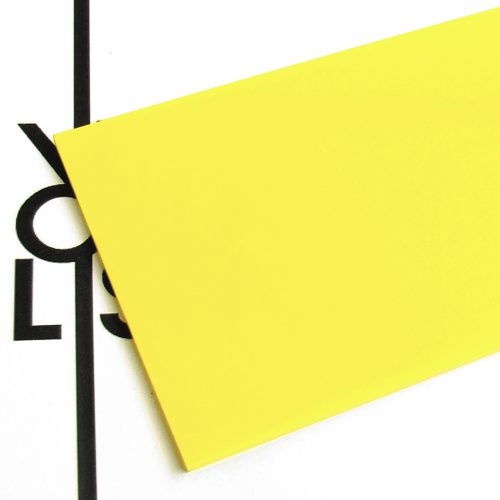 Surface - lemon yellow plexiglass for laser cutting