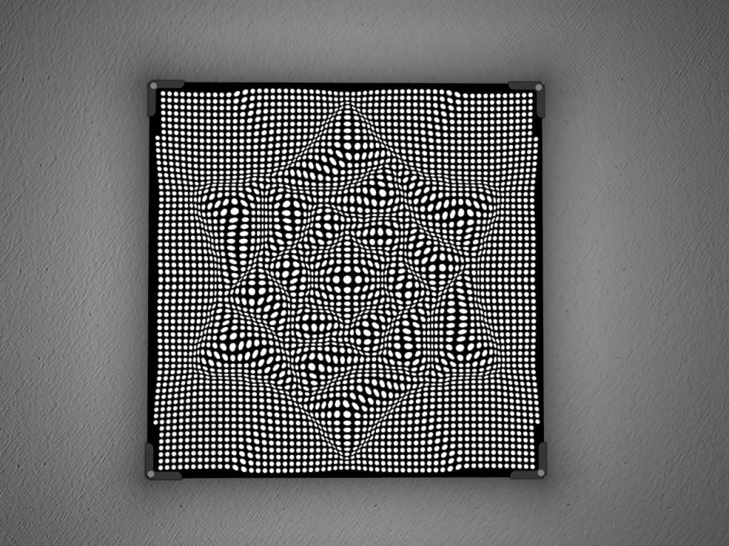 Lamp in laser cut plexiglass | Vectorealism