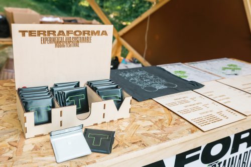 Terraforma | plywood sign with laser engraving cut