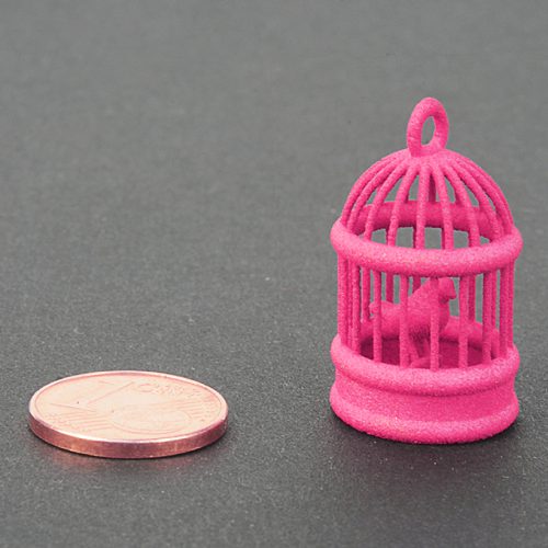 Magenta plastic - nylon for SLS 3D printing