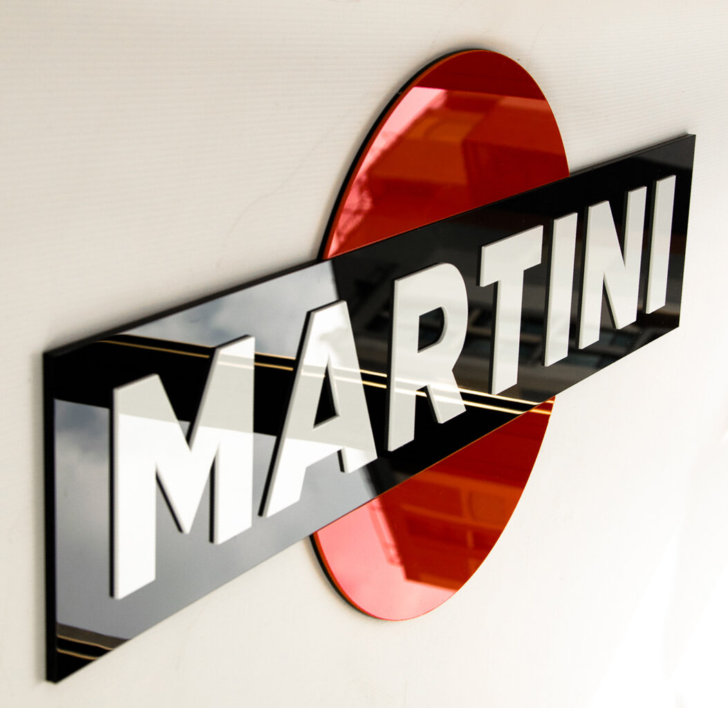 Martini - 3D sign in laser cut plexiglass