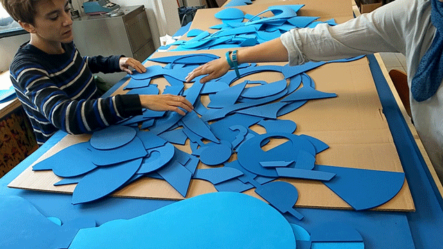 TATCH | allestimento in EVA taglio laser per Triennale