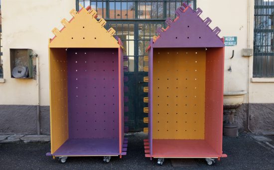 Portineria - fresatura CNC e incastri in legno Valchromat
