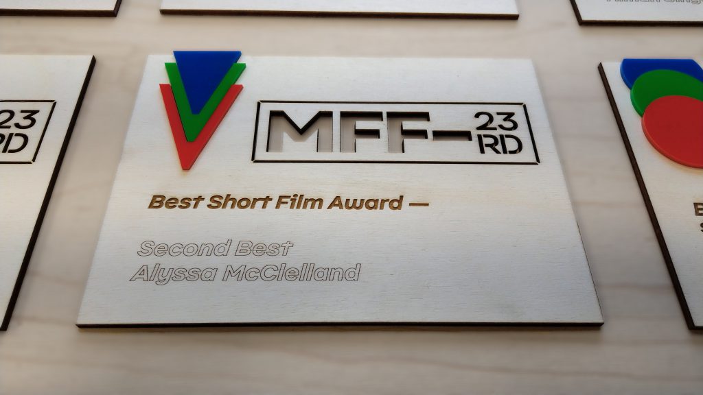 Milan Film Festival 2018 award plaque
