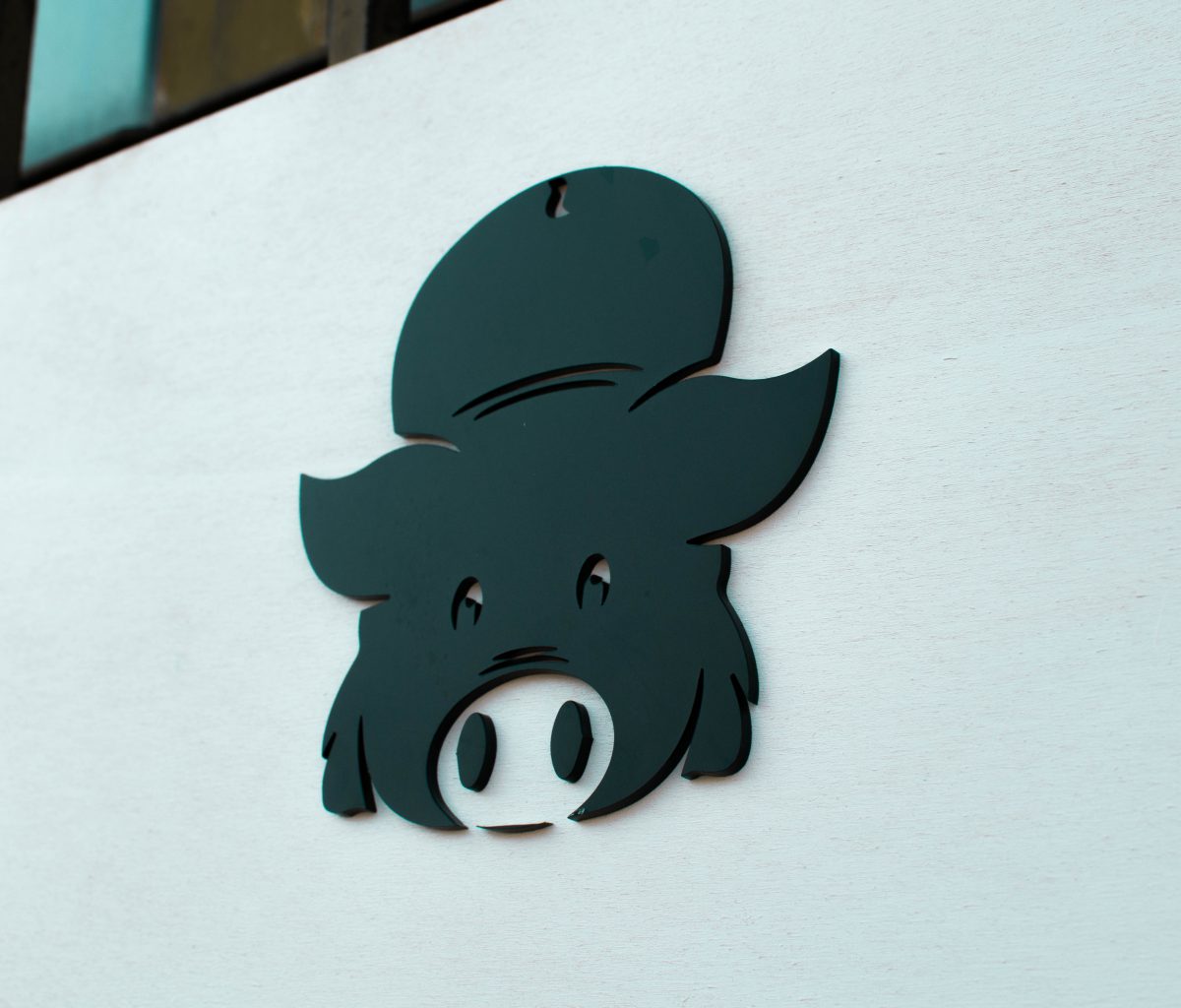 Logo detail in plexiglass
