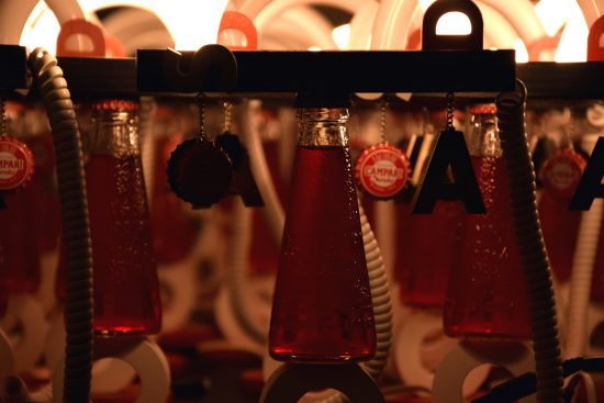 dettaglio lampade Campari Soda
