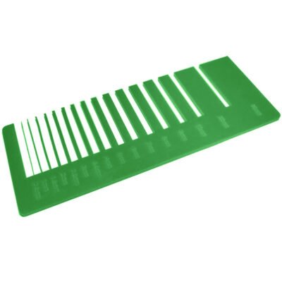 Test precisione - Plexiglass verde per il taglio laser