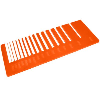 Test precisione - acrilico riciclato arancione per il taglio laser