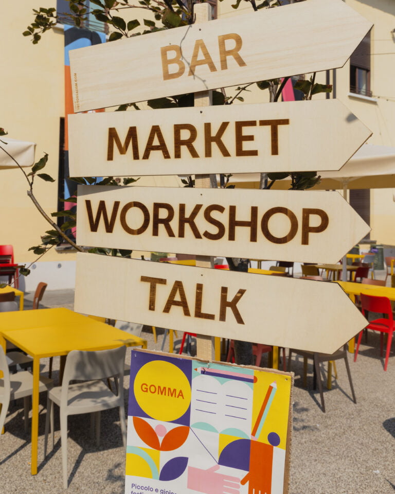 wayfinding kit for GOMMA festival - dettaglio